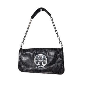 Tory Burch Foldover Snake Purse 12"x7"